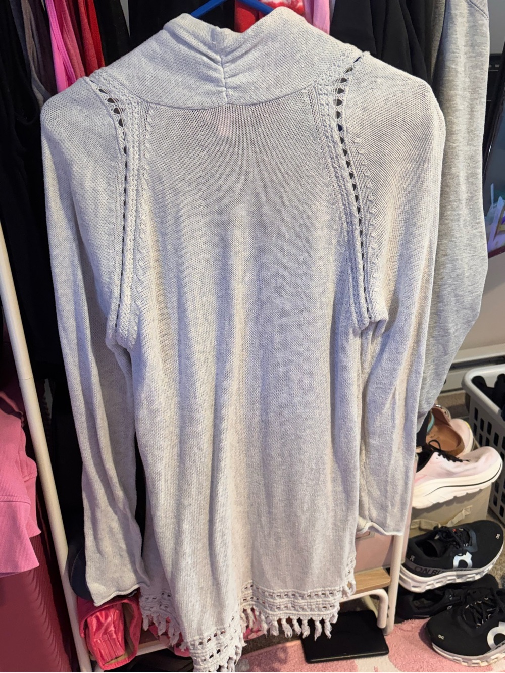 Lilly Pulitzer Tatum Long Line Fringe Sweater